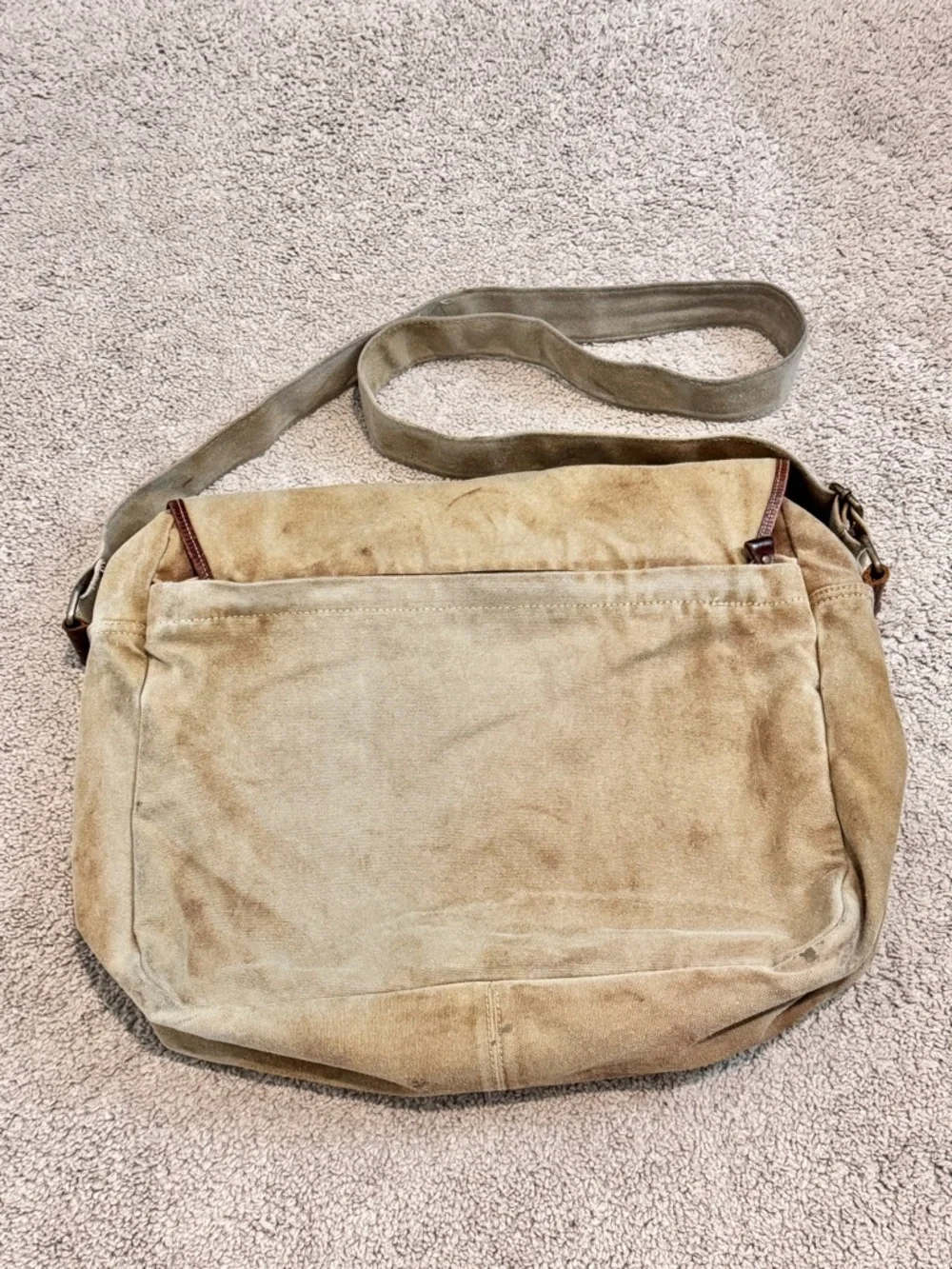 Bed Stu Gradient Canvas Messenger Bag Rustic Boho Distressed Crossbody B92
